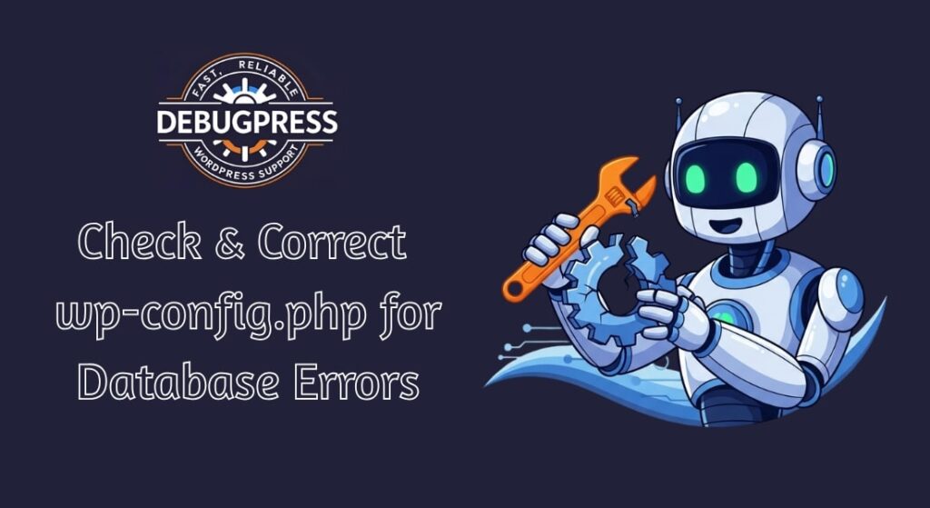 Guide to Check and Correct wp-config.php for Database Errors