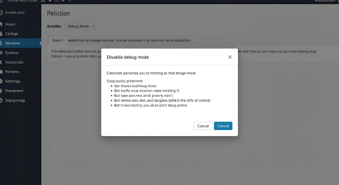 Post-Troubleshooting Disabling Debug Mode