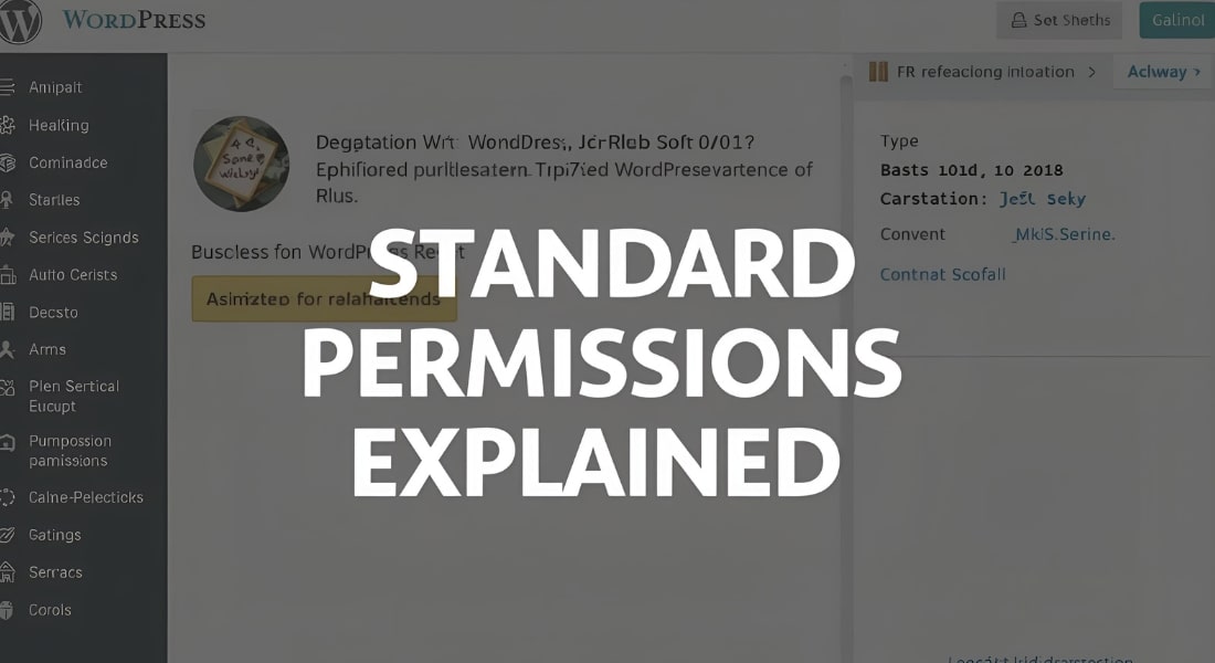 WordPress Standard Permissions Explained