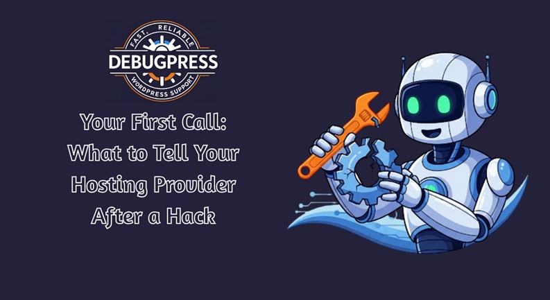 Your First Call: What to Tell Your Hosting Provider After a Hack